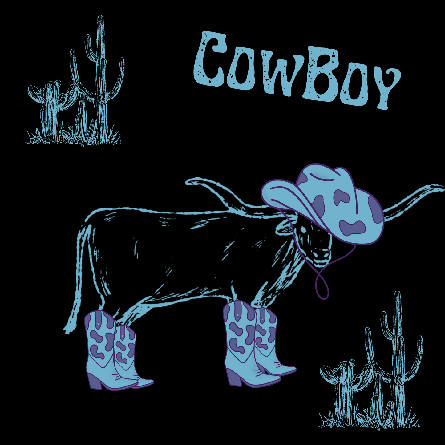 Jersey Stoff Cowboy