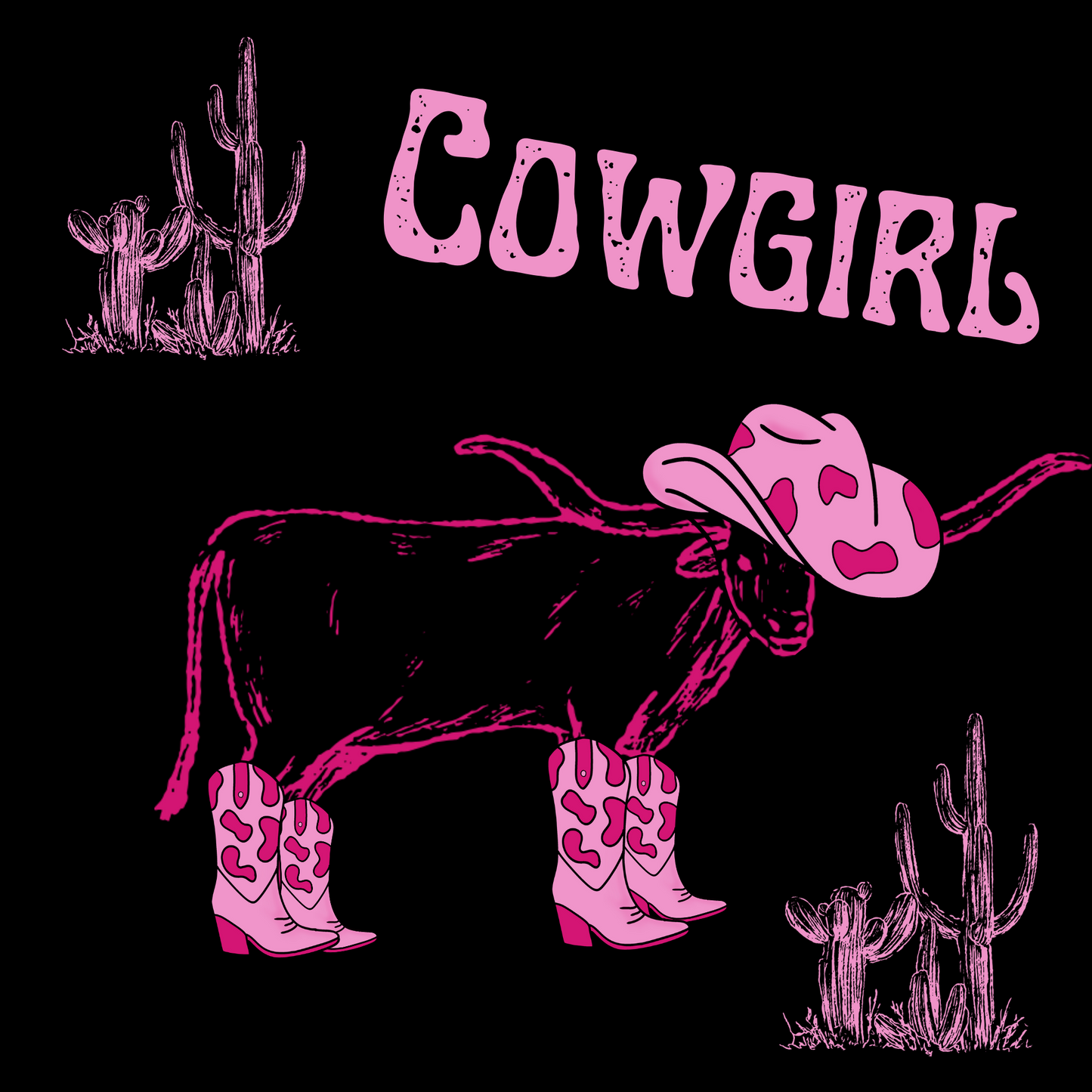 Jersey Stoff Cowgirl