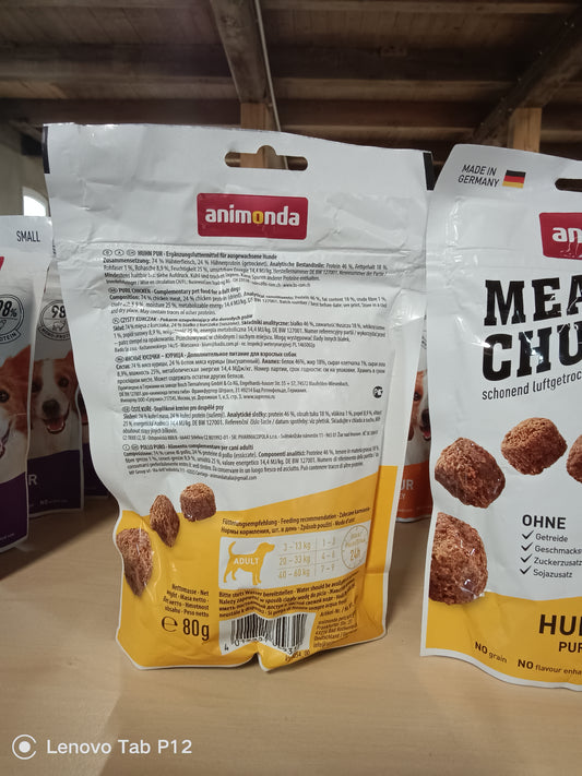 Animonda     Snack Meat Chunks         Huhn pur                        80g