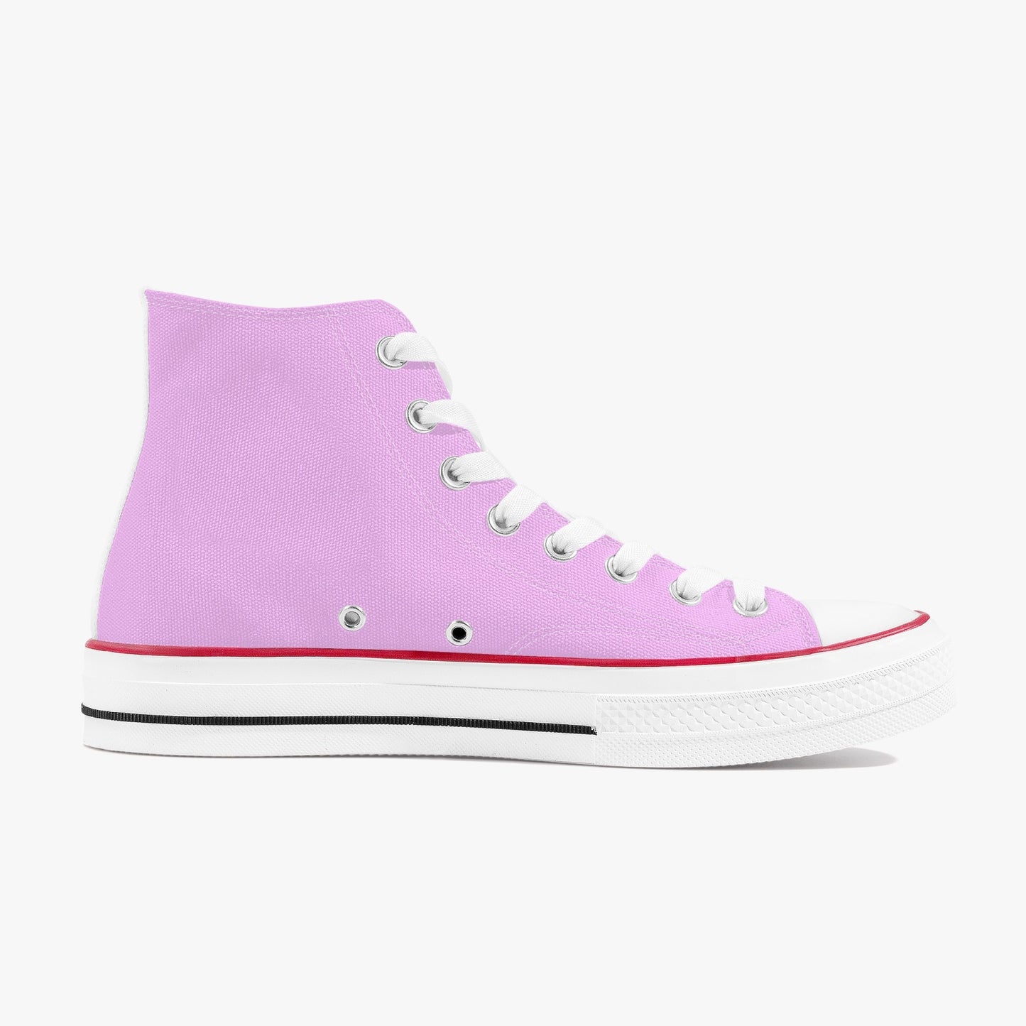 1046. High-Top Canvas Shoes - White