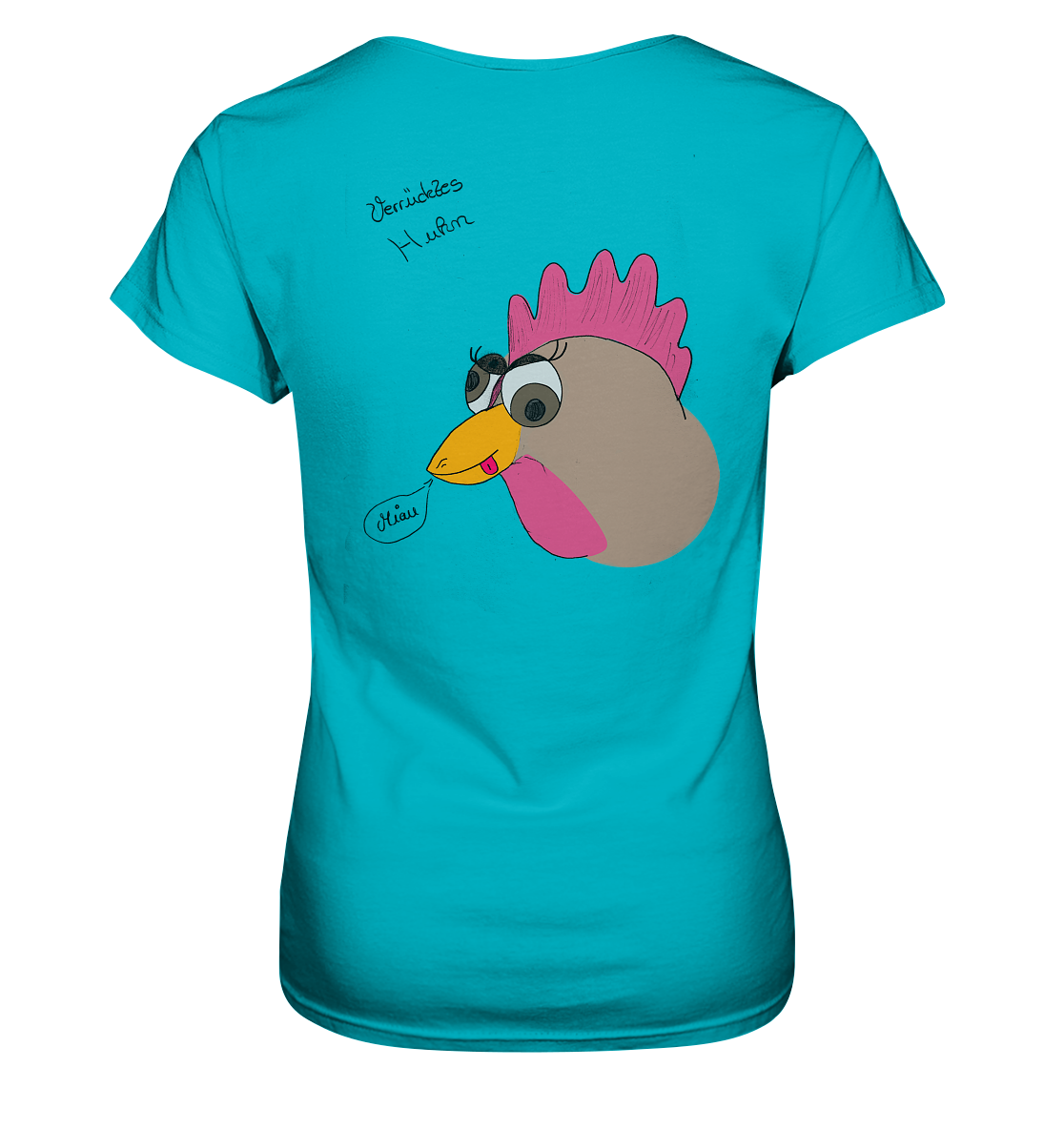 Verrücktes Huhn - Ladies Premium Shirt