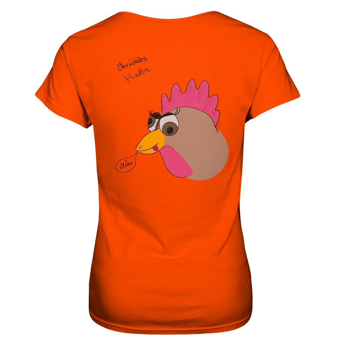 Verrücktes Huhn - Ladies Premium Shirt