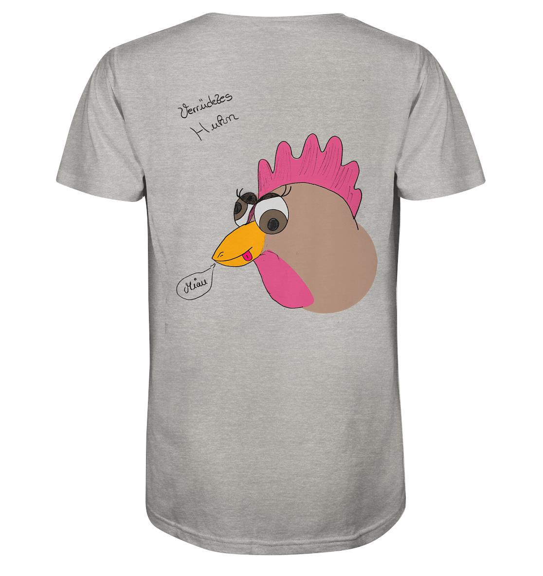 Verrücktes Huhn - Mens Organic V-Neck Shirt