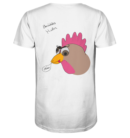 Verrücktes Huhn - Mens Organic V-Neck Shirt