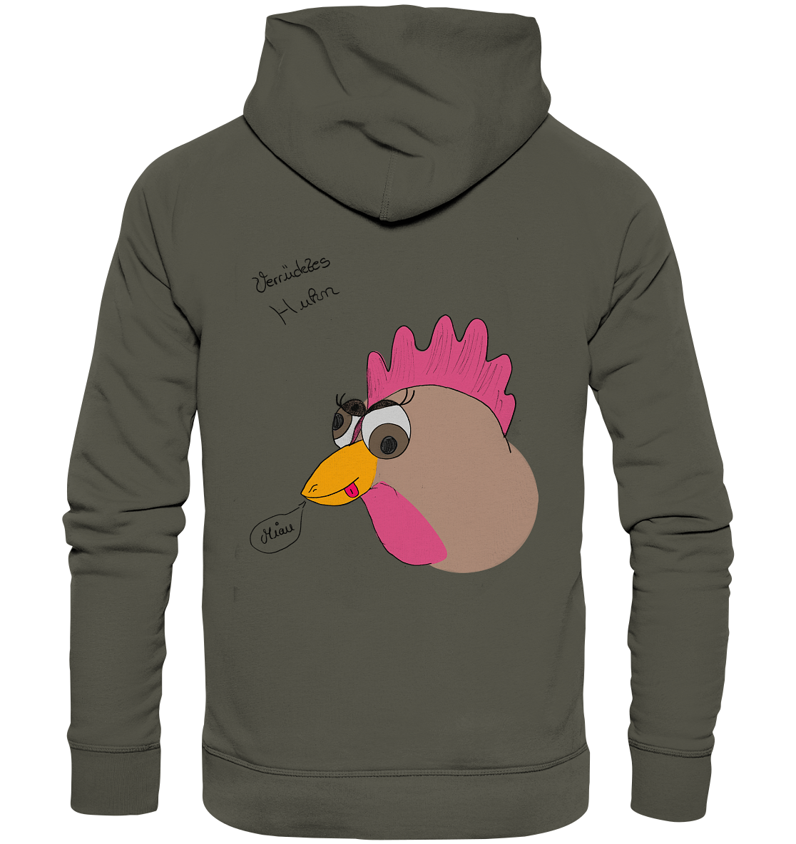 Verrücktes Huhn - Organic Hoodie