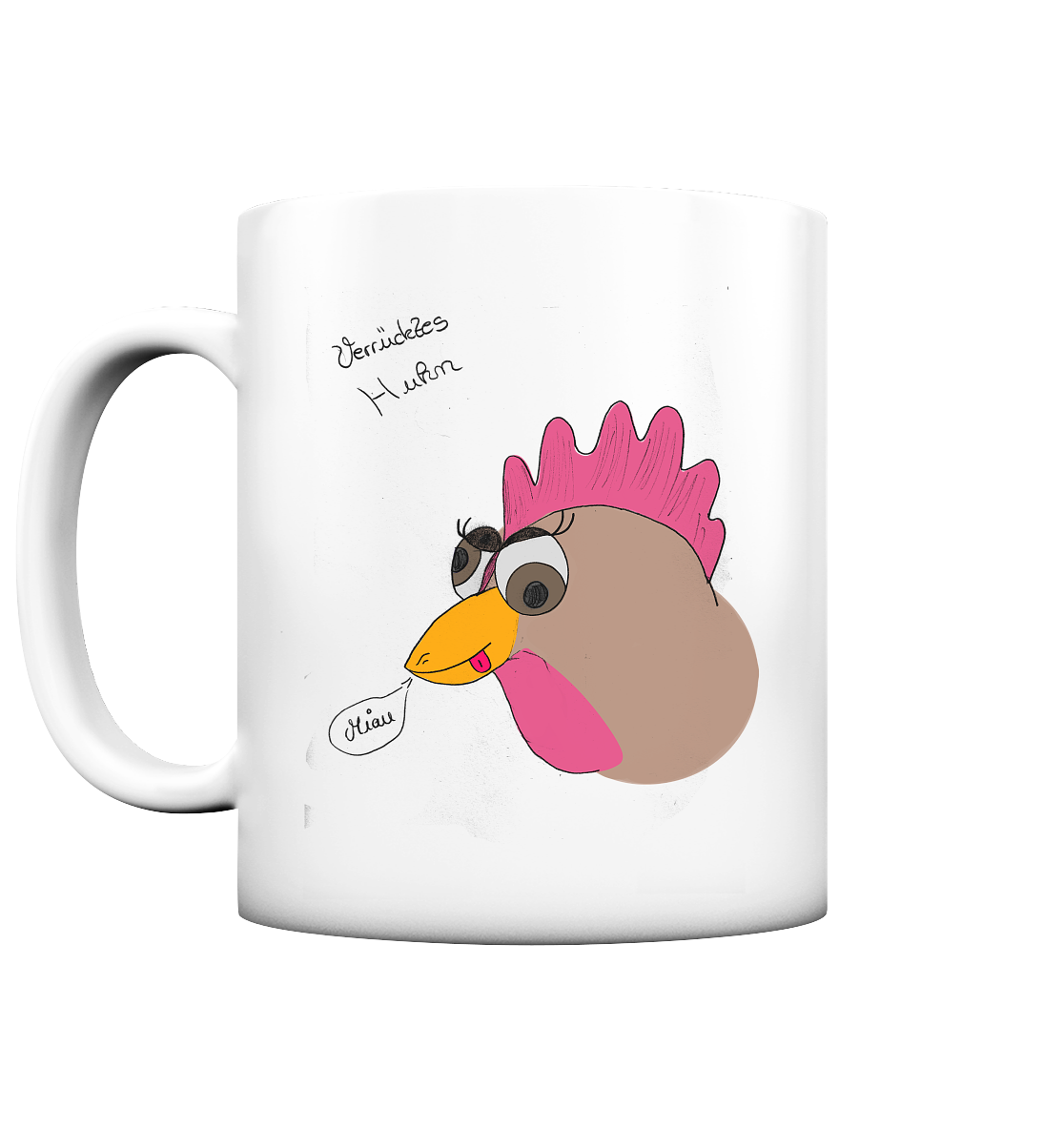 Verrücktes Huhn - Tasse matt