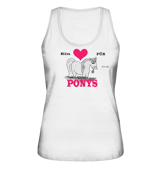 1 Herz für dicke Ponys - Ladies Organic Tank-Top