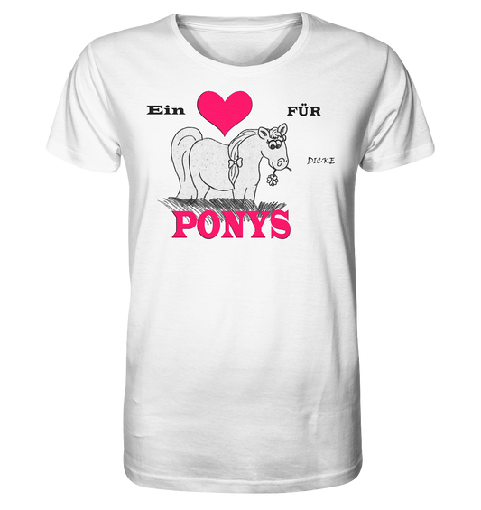 1 Herz für dicke Ponys - Organic Shirt