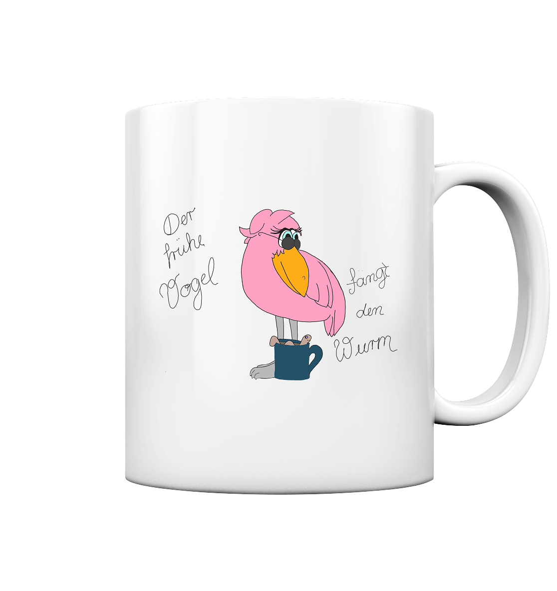 Der frühe Vogel  - Tasse glossy