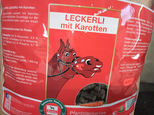 Salvana Leckerli mit Karotten      🥕. 25Kg